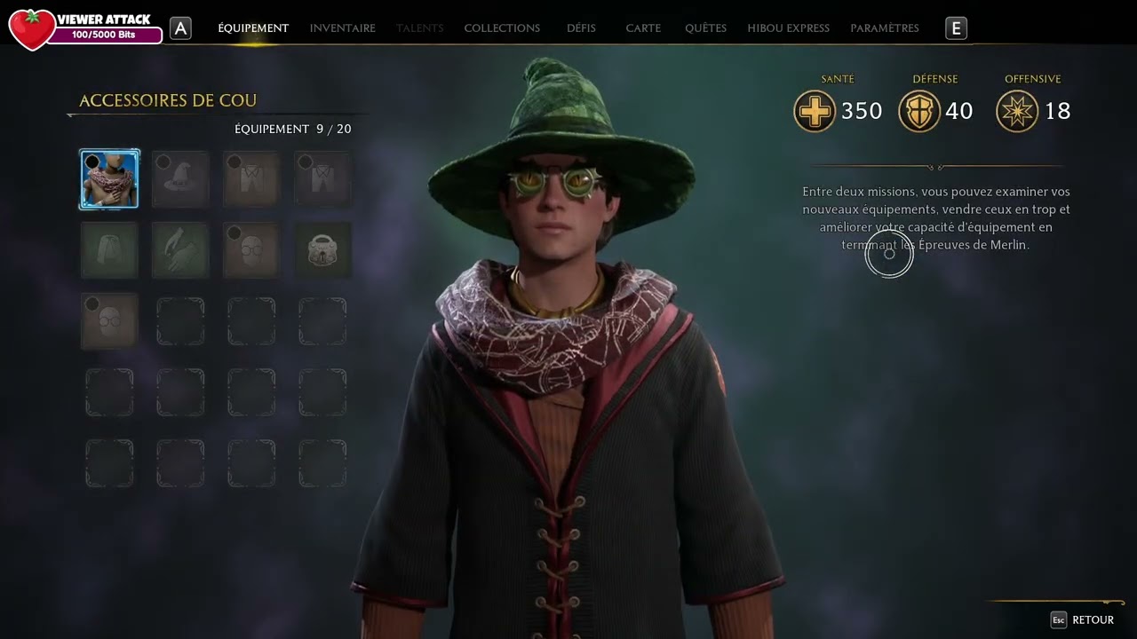 Hogwarts Legacy vos aventure (Chapitre 3) redifusion du live 07/01/26