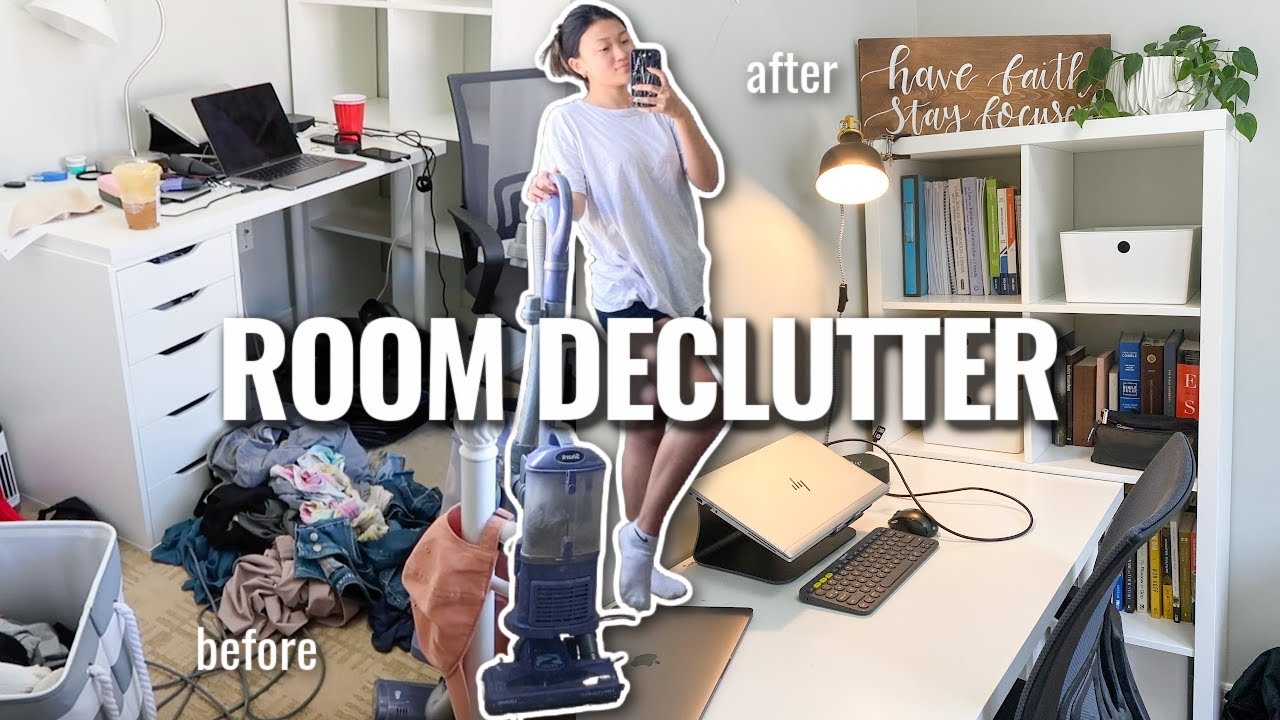 Decluttering, Deep Cleaning, and Reorganizing my Entire Bedroom + Closet | MINIMALISM (my version)