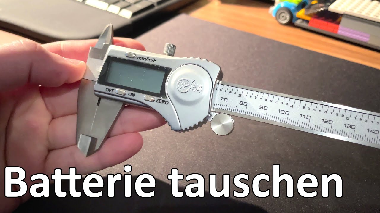Batterie wechseln: Kynup Digital Messschieber Schieblehre Messwerkzeuge Anleitung Betriebsanleitung
