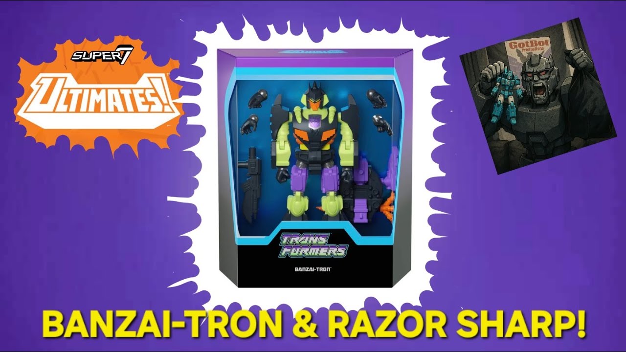 Super 7 Ultimates Banzai-Tron with Razor-Sharp - GotBot True Review NUMBER 1332