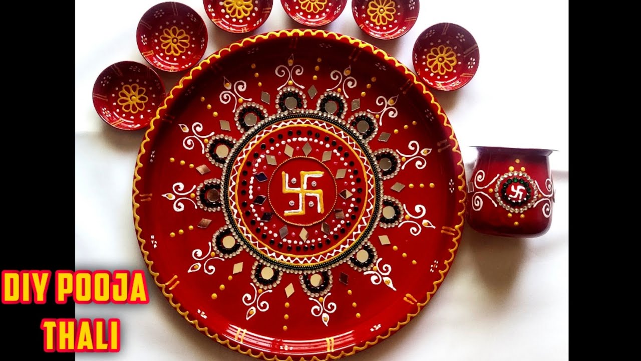 Latest pooja thali||Pooja thali decoration||Special Pooja Thali||Diwali special Pooja Thali