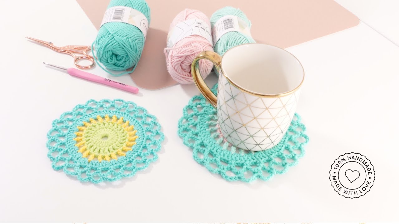 Untersetzer häkeln: Einfache Anleitung für stylische Tischaccessoires | Häkel-Tutorial