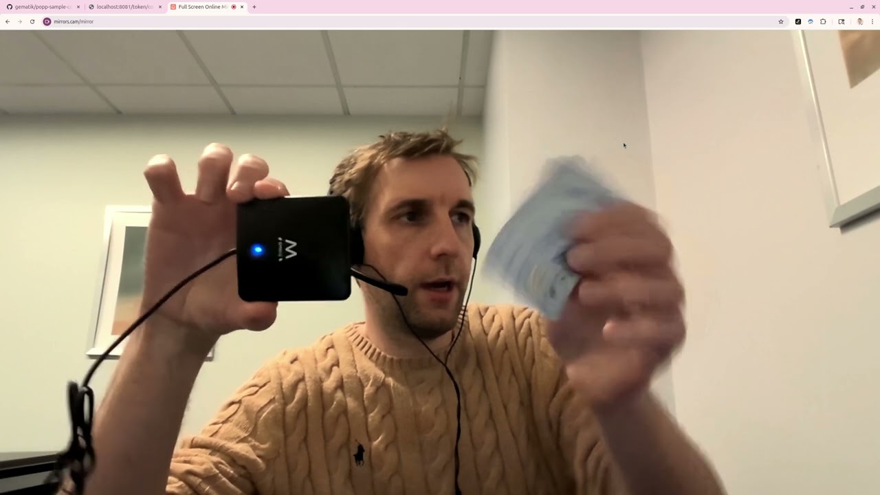 PoPP Sample Code execution with PCSC card reader