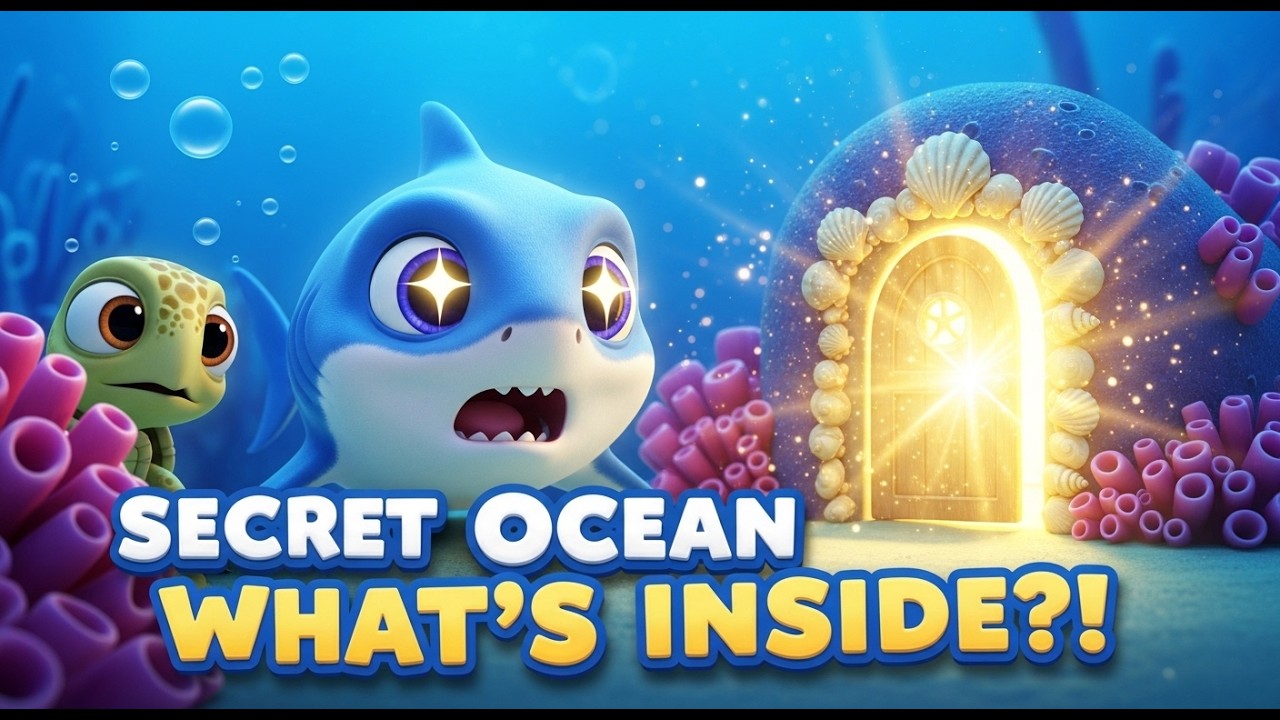 Little Ocean Shark Opened a SECRET Door Underwater! 😱 | Magical Ocean Adventure