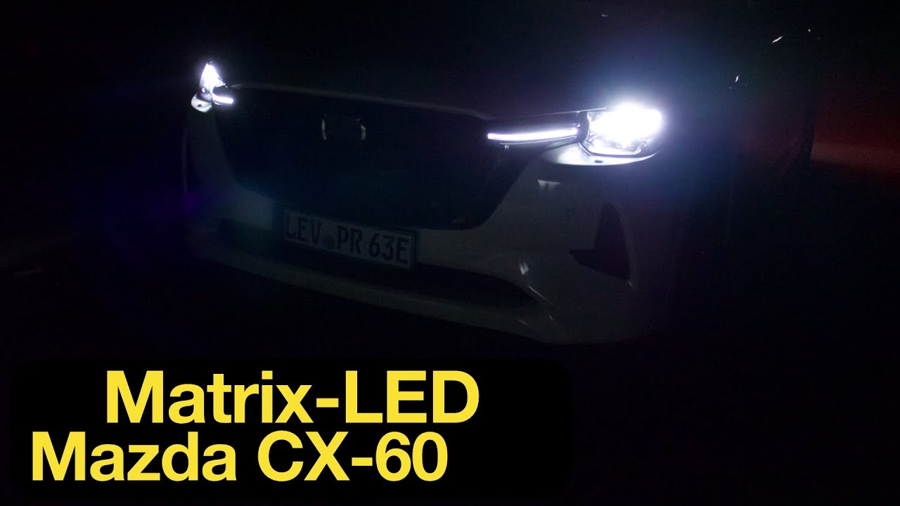 2022 Mazda CX-60: Matrix-LED-Lichtsystem (ALH) Test [4K] - Autophorie Extra