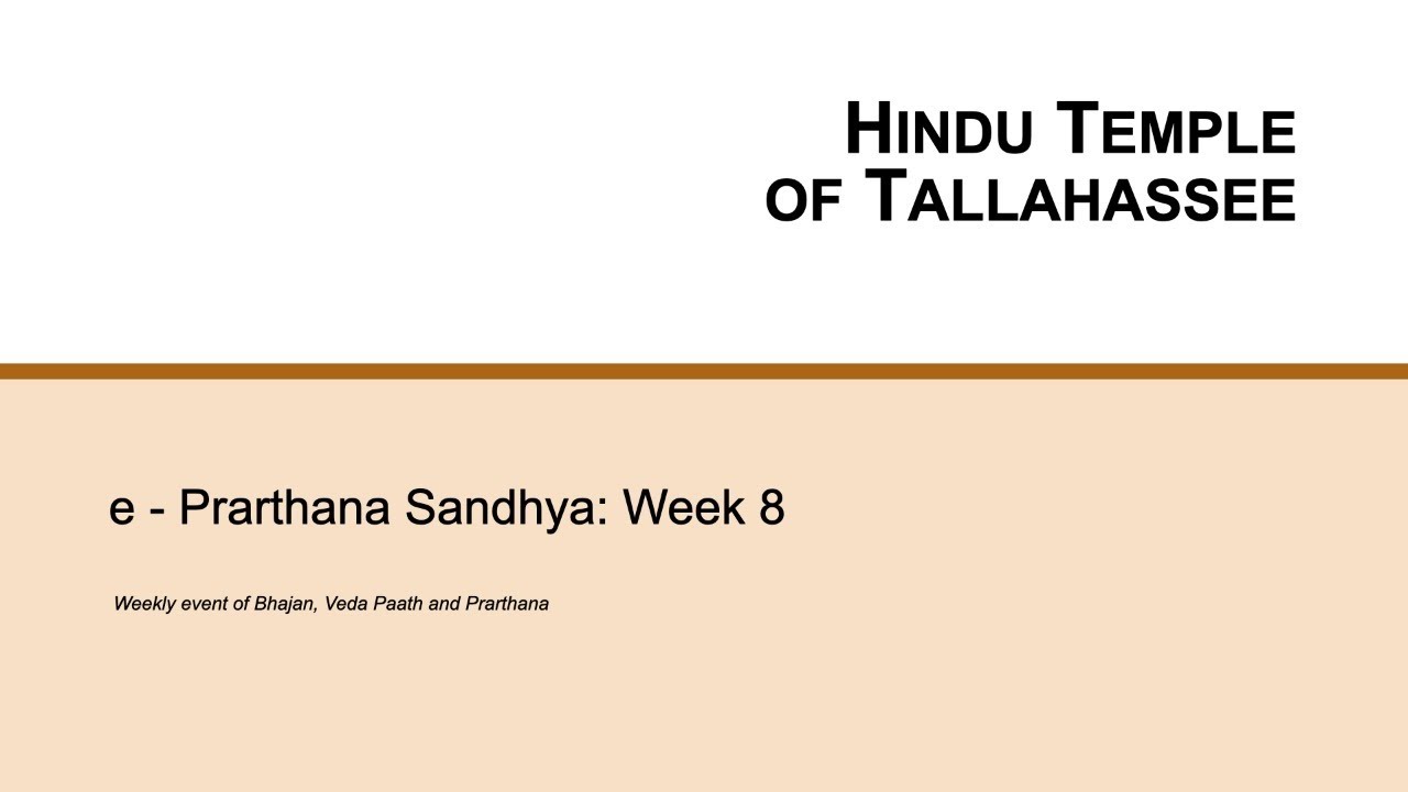 HTT's e-Prarthana Sandhya: Week 8