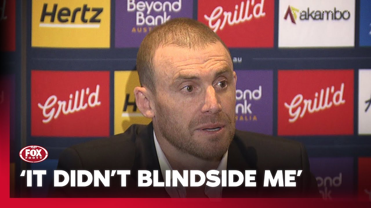 Candid Simon Goodwin reacts to shock sacking from Demons I Full Press Conference I Fox Footy