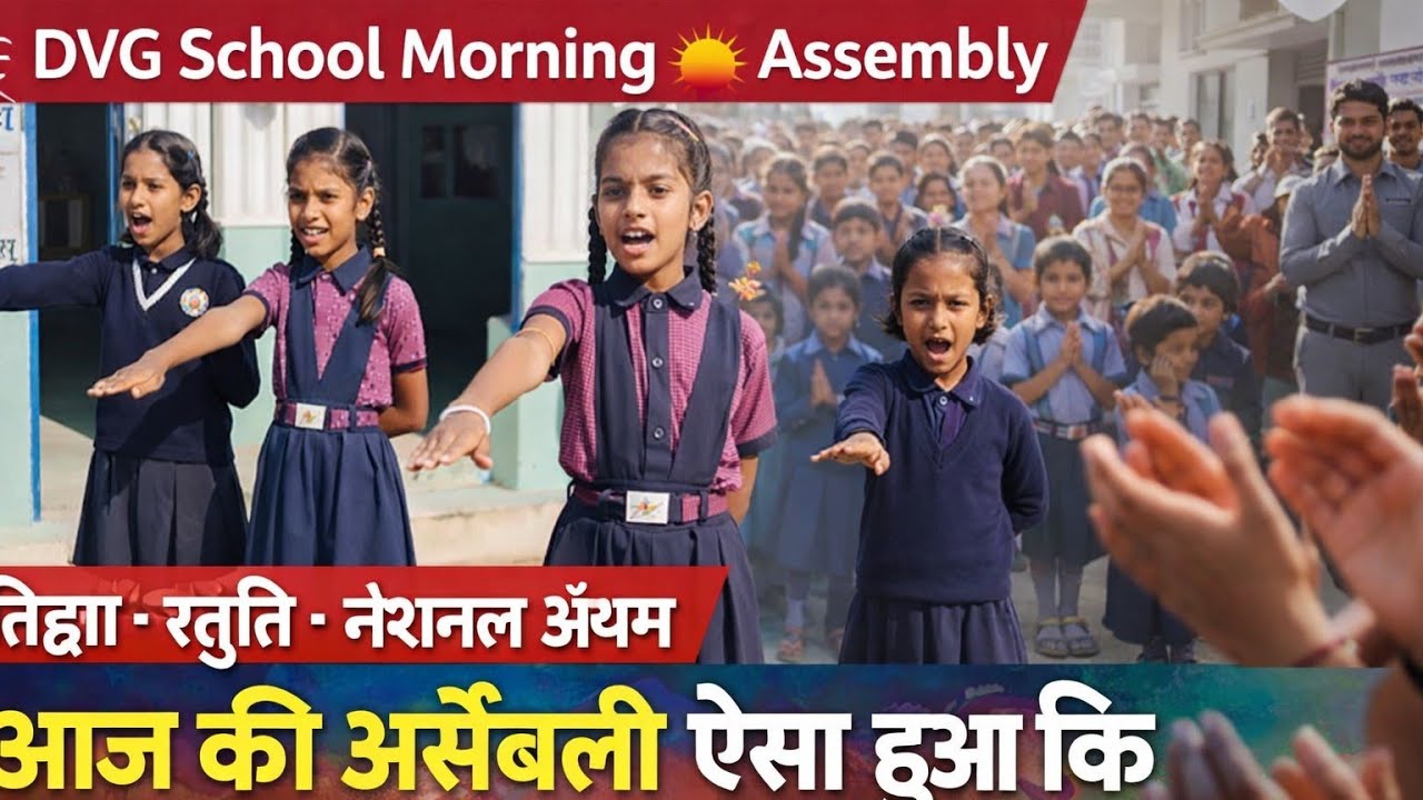 Dvg School is live! live assembly 13/11/2025 / plage in Hindi // प्रतिज्ञा स्तुति हिंदी में सुनिए 