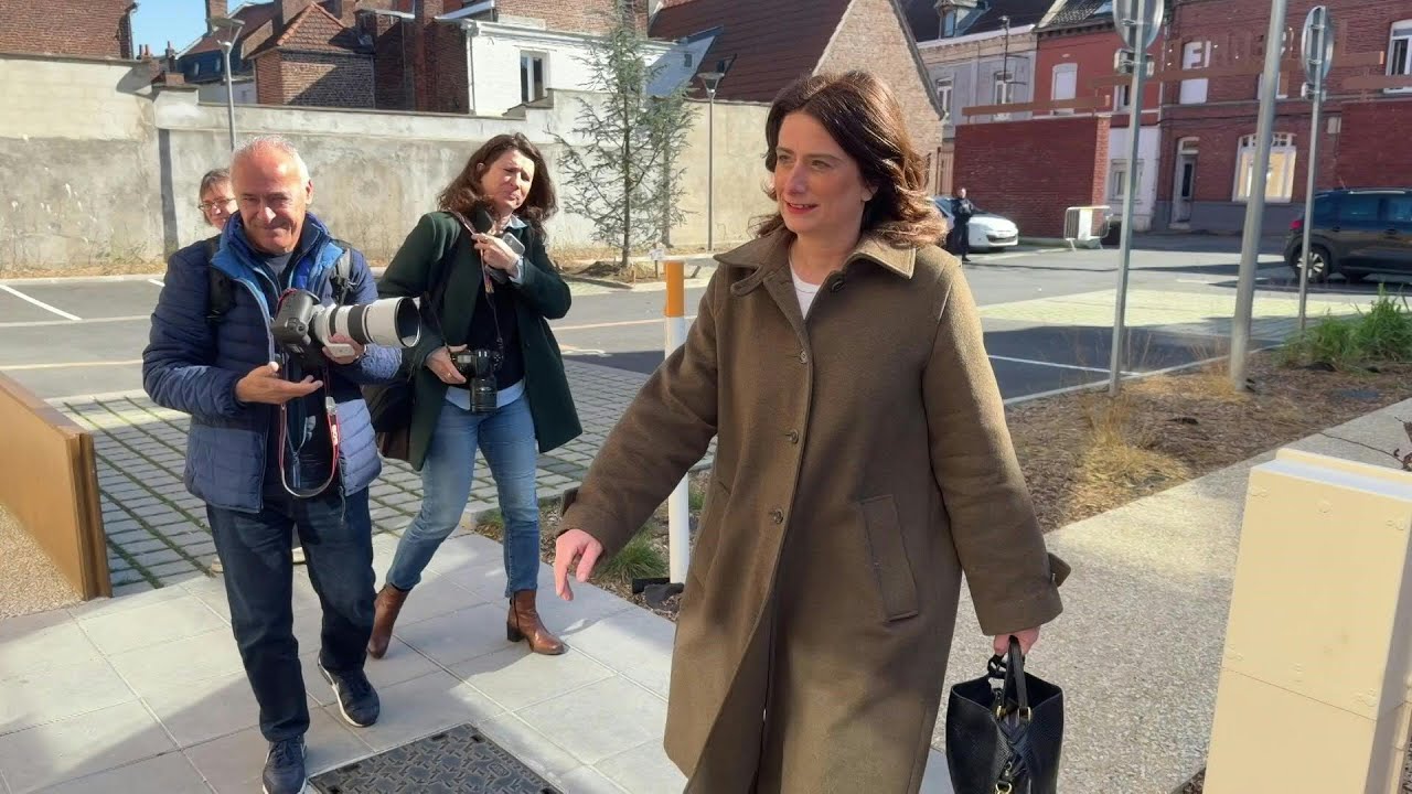 French green party leader Marine Tondelier votes in northern France | AFP