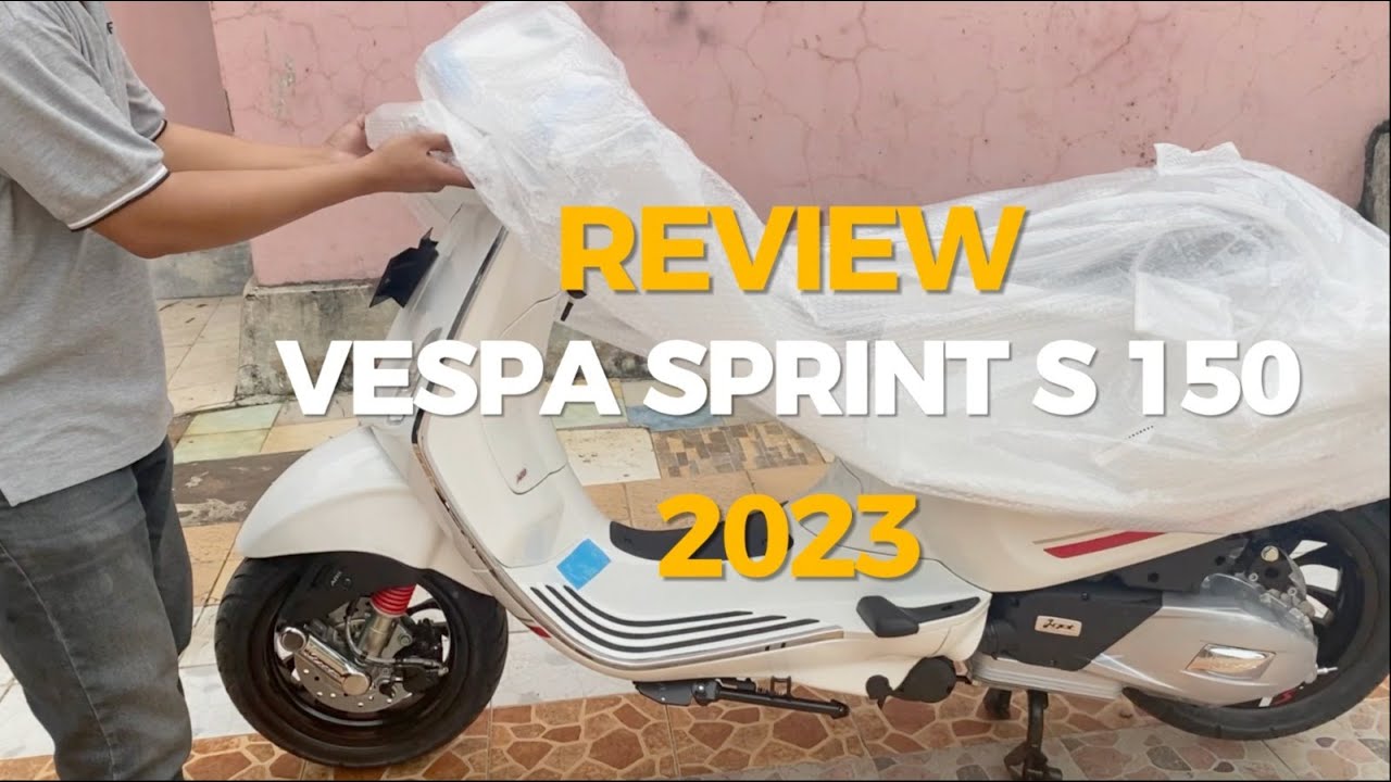 VESPA MATIC SPRINT  S 150 TERBARU 2023 WHITE INNOCENZA (PUTIH)