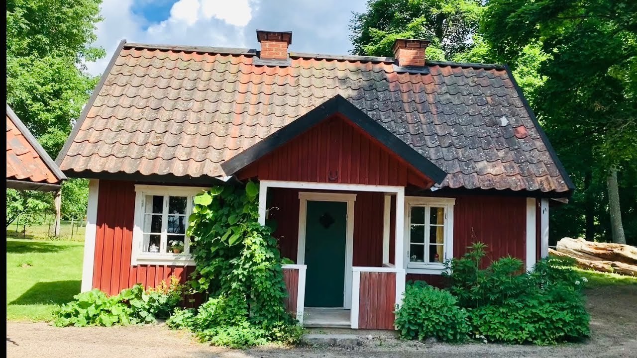 Typically Swedish: Julita estate. Summer walk among palace buildings, cottages, cafes and gardens.