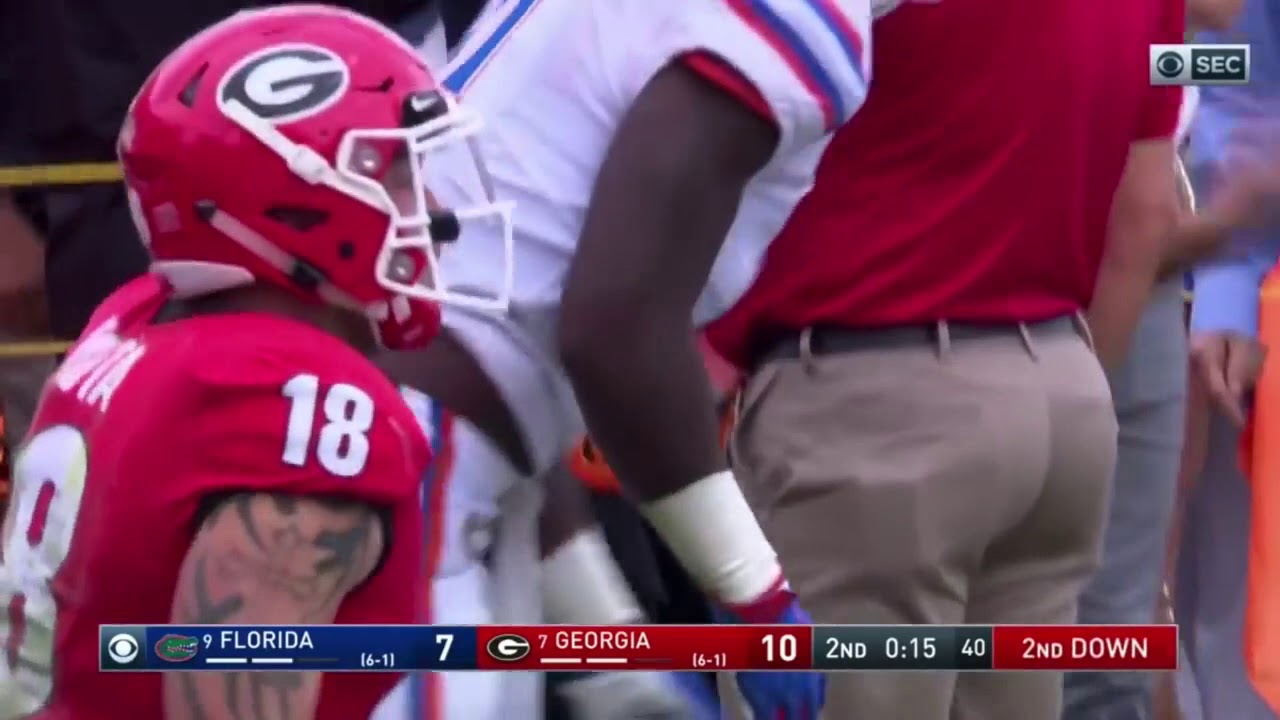 D'Andre Swift (Georgia RB #7) vs UF 2018