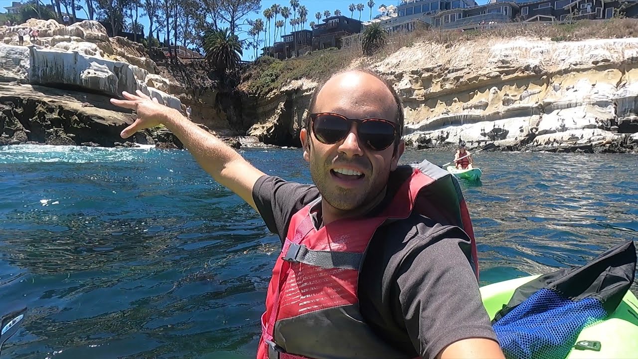 We kayaked to the La Jolla sea caves