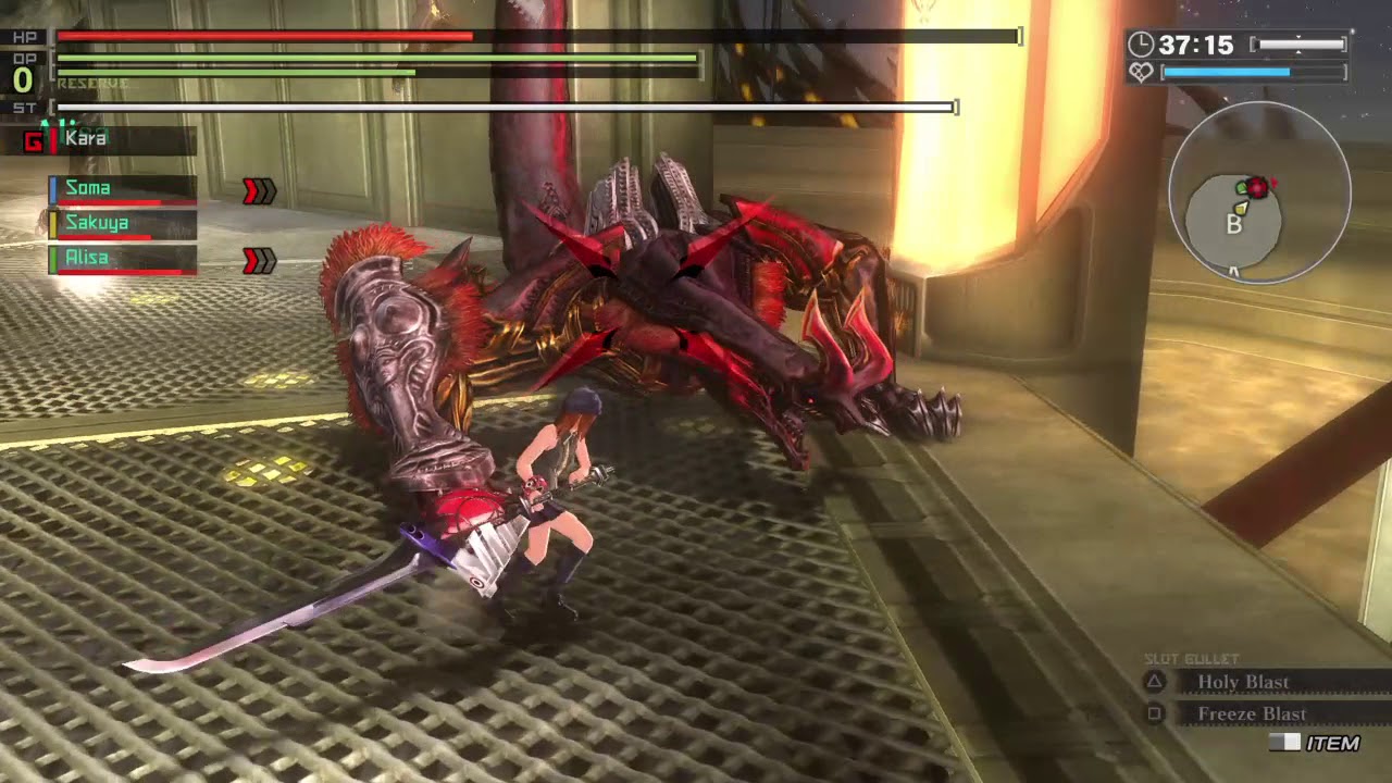 GOD EATER RESURRECTION Corrosive Hannibal Vs Curse Katana
