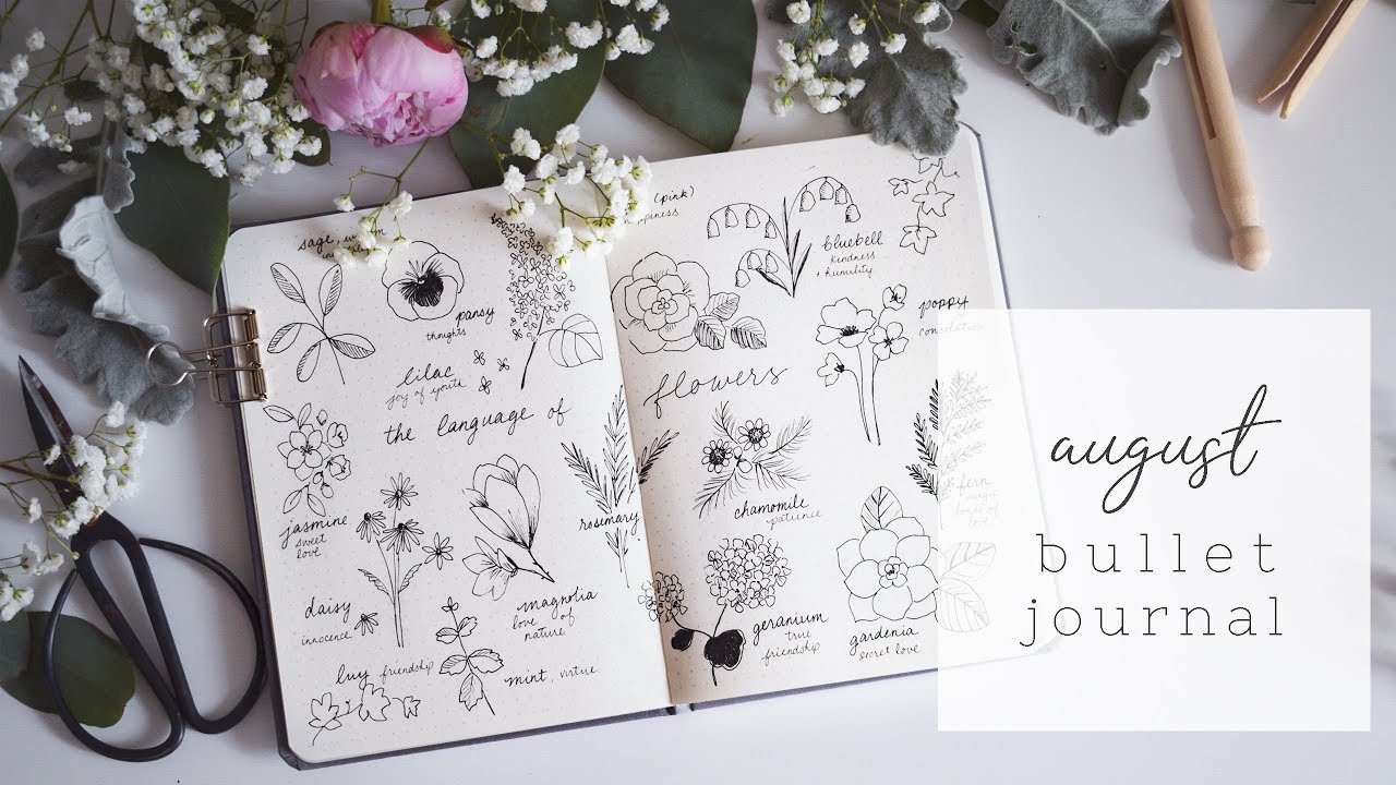 PLAN WITH ME August 2018 | Secret Language of Flowers
