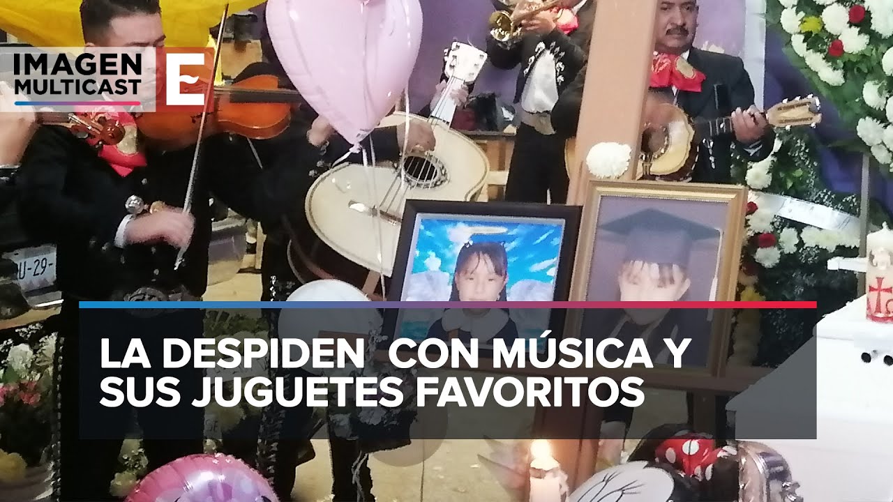 Dan último adiós a Katia Irene, niña que murió por bala perdida en Chalco