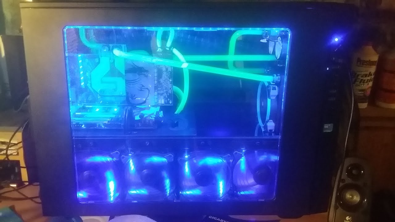Custom hard watercooling loop in Core X9
