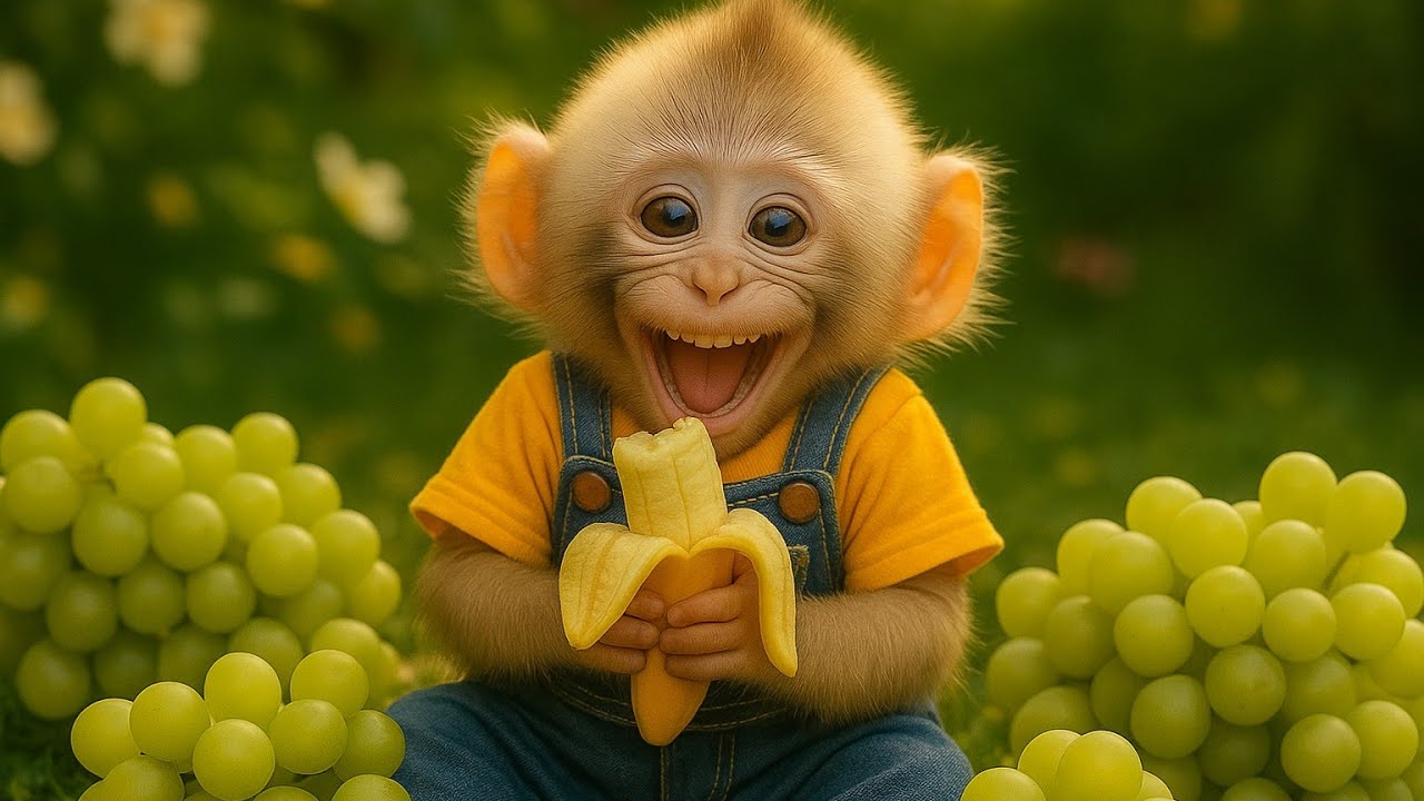 This cute baby monkey eating banana..🥰😃 | Funny Trending Video | Baby monkey eating video| Cutebaby