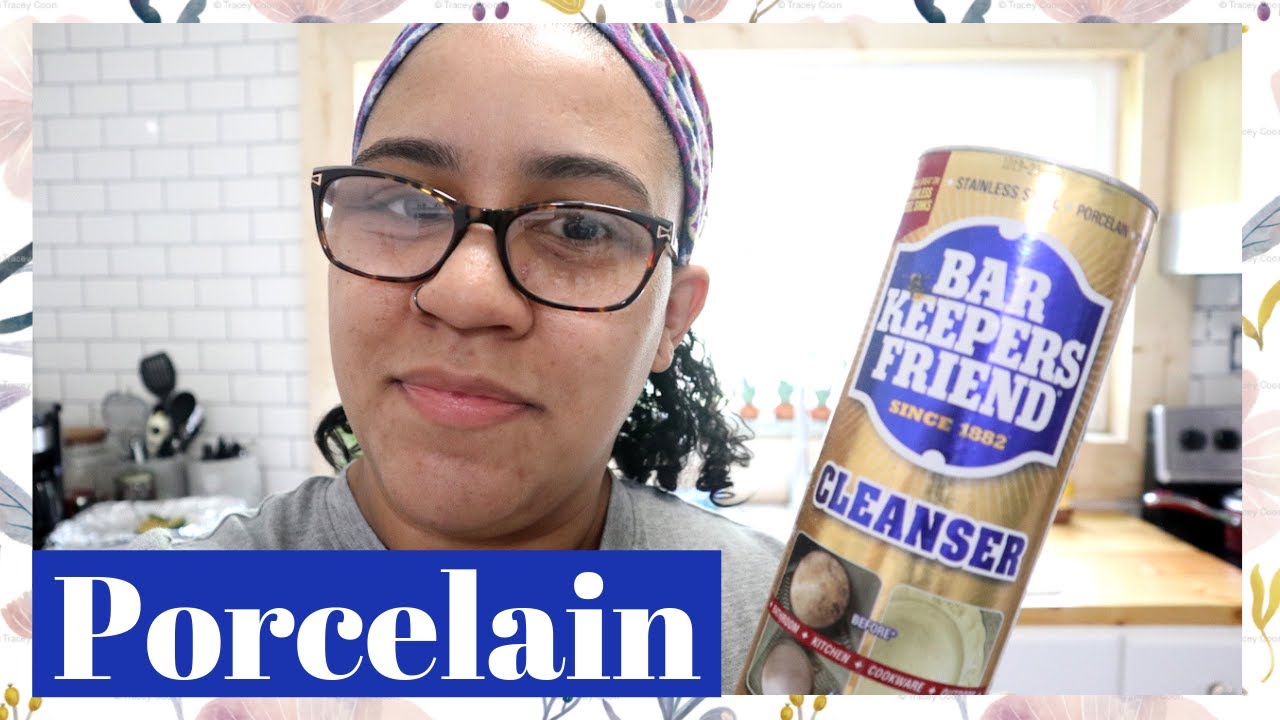 How To Clean A White Porcelain Sink | Porcelain Cleaner | Bar Keepers Friend |Clean With Me