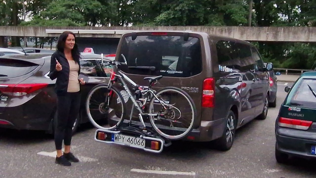 Jesteśmy na Westerplatte - odpinamy rowery / Toyota Proace Verso camper 2.0 diesel 