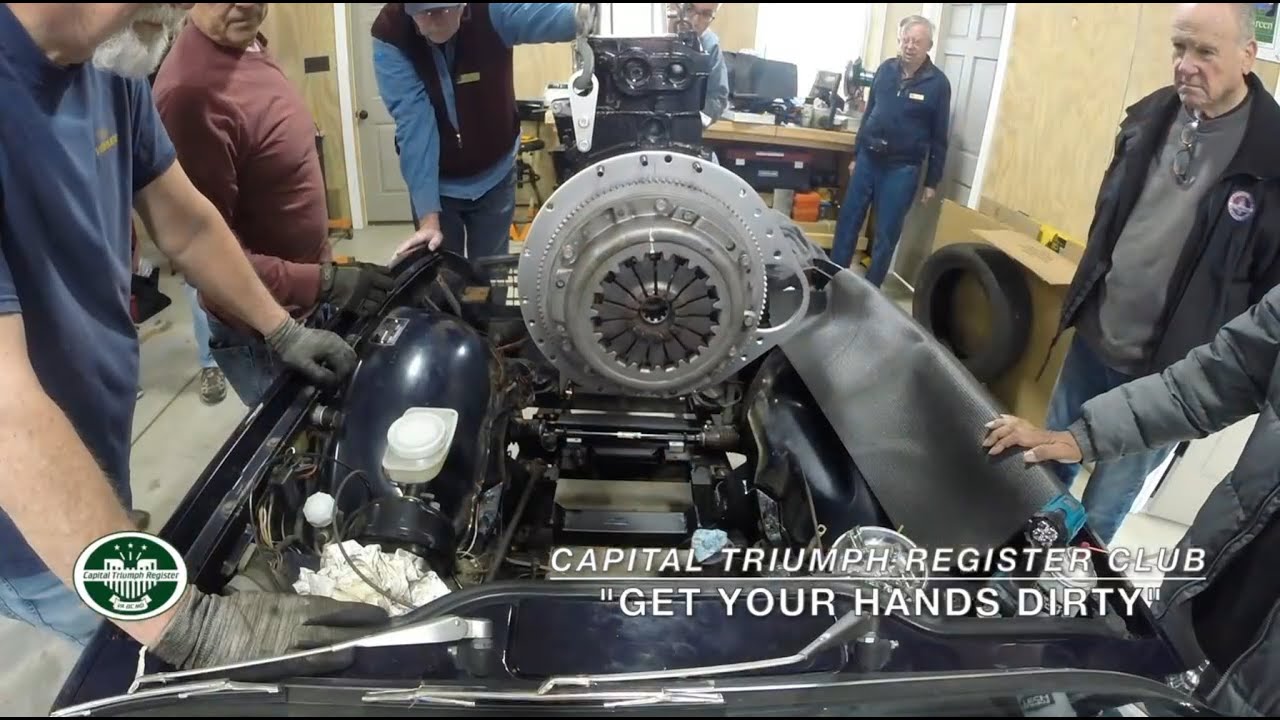 Клуб Capital Triumph Register: «Запачкайте руки» — 1969 TR6 — Часть 3: Установка двигателя (19.11...