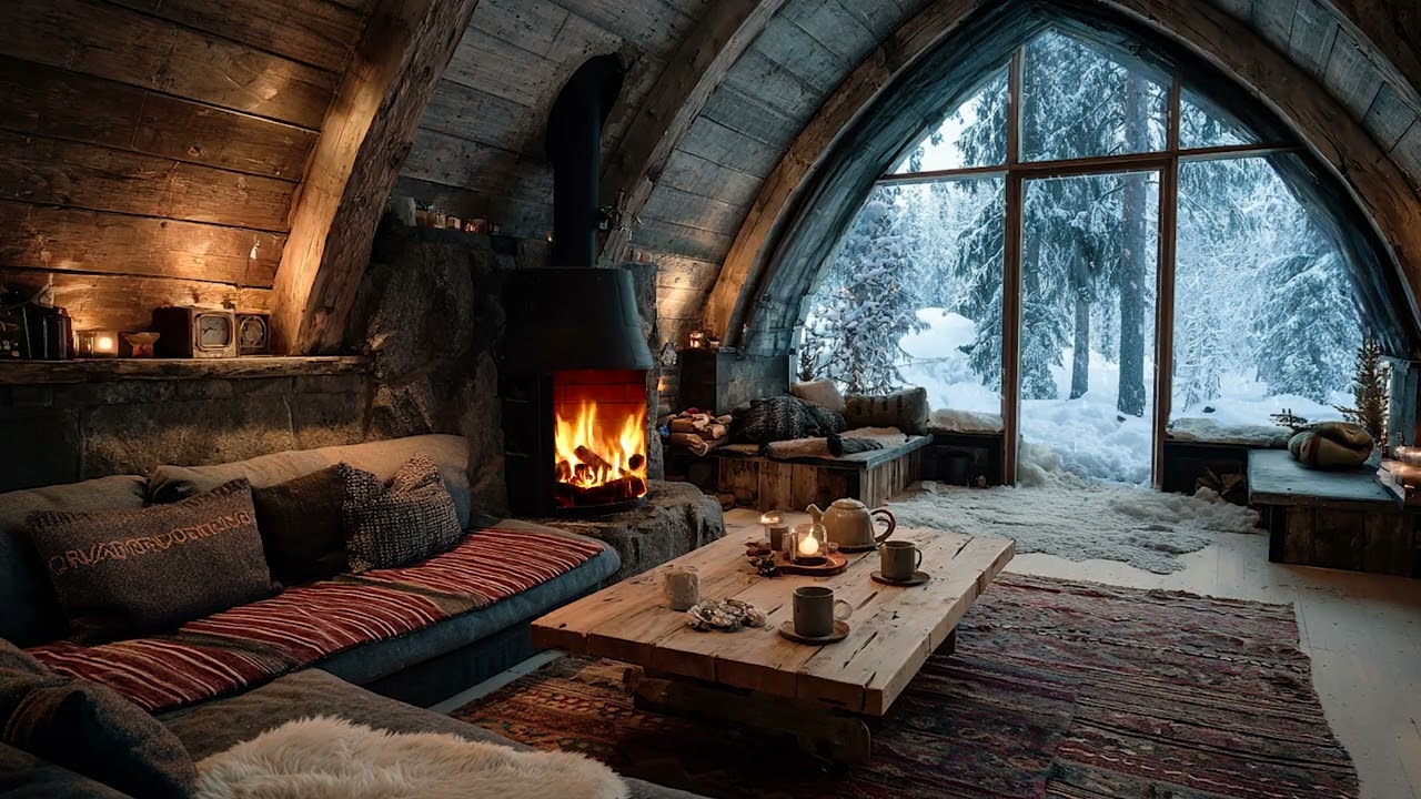 Winter Silence | Gentle Snow and Cold Night Ambience for Deep Sleep Inner Peace and Mental Rest