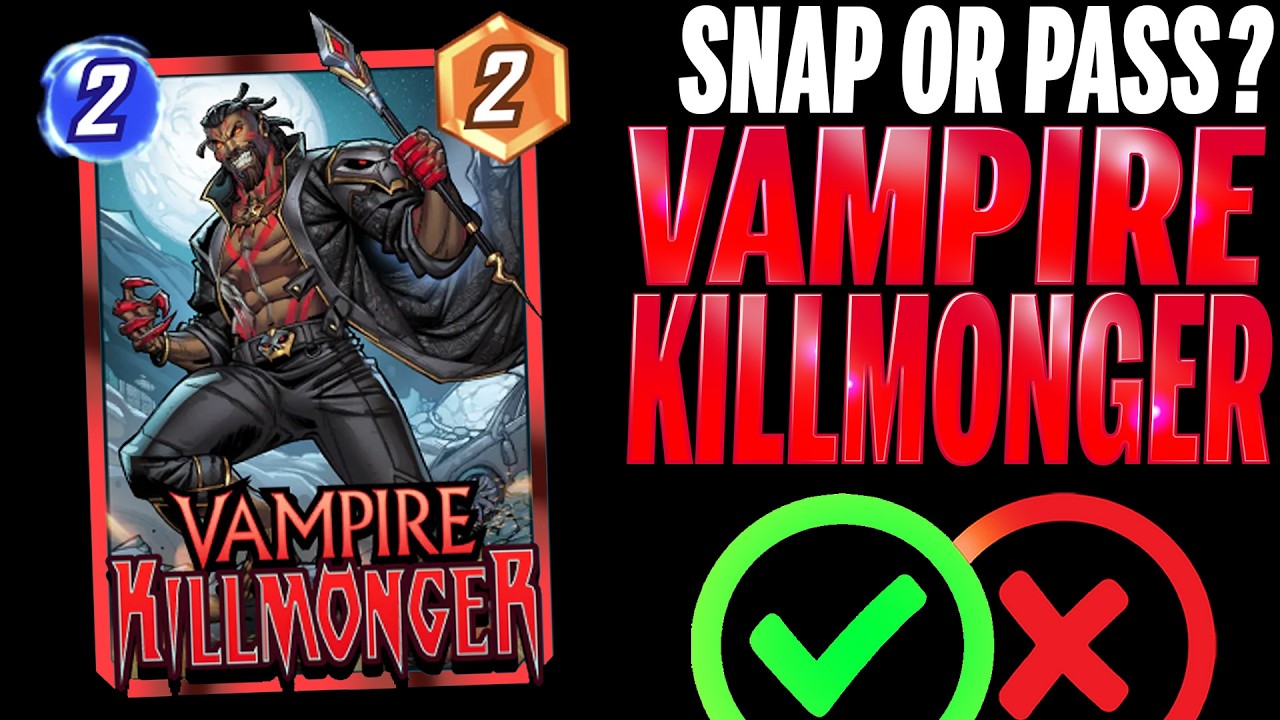 VAMPIRE KILLMONGER 🔱 Детали и механика | Snap or Pass | Marvel Snap