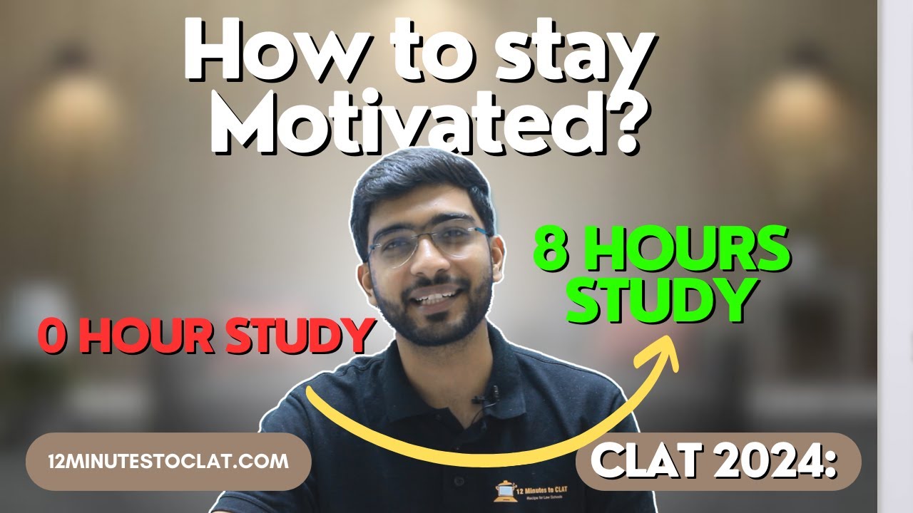 CLAT 2024: Motivation and Perspective I Last Month Stress and Anxiety Buster I Keshav Malpani