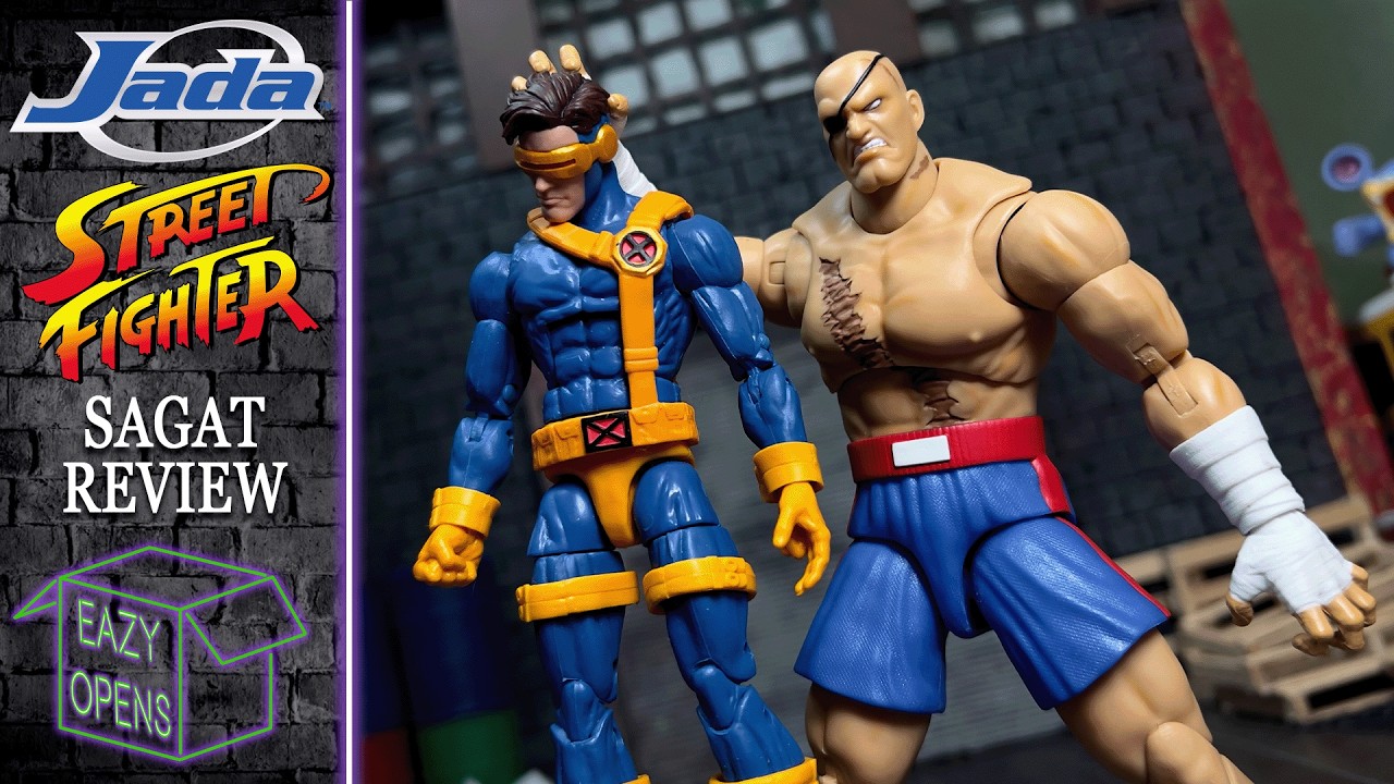 Jada Toys Street Fighter Sagat Video Game Action Figure Review!