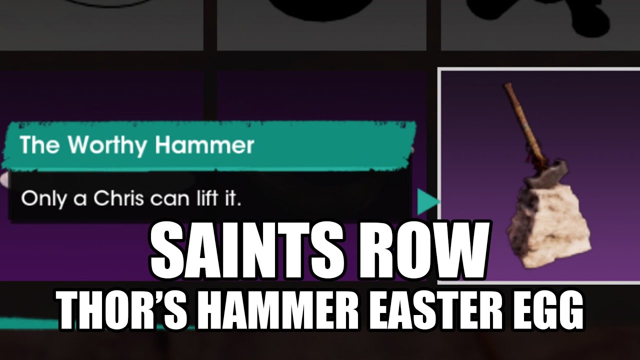 Saints Row - Thor's Hammer Easter Egg