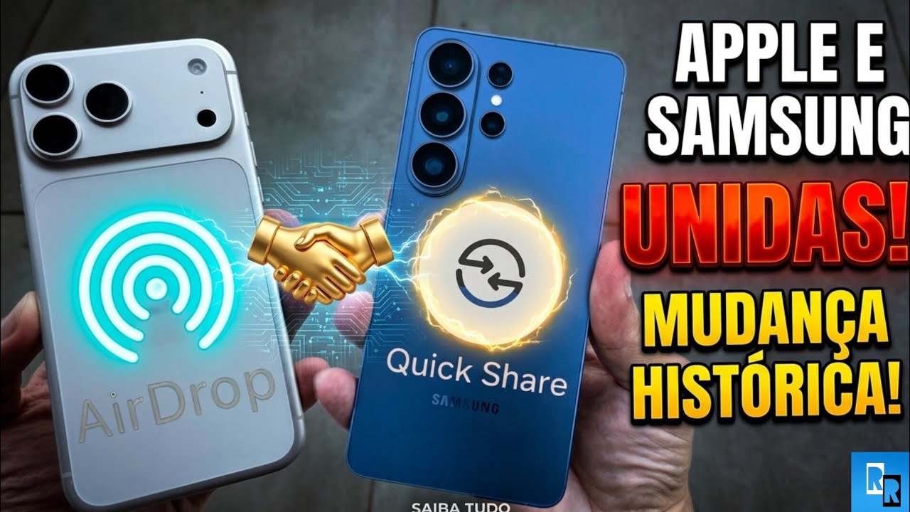 PARECIA IMPOSS&Iacute;VEL! Quick Share e Airdrop agora TRABALHAM JUNTOS! Aprenda como FAZER