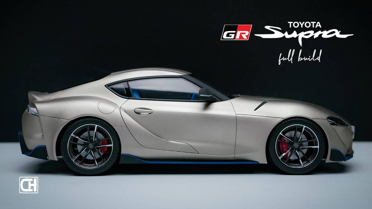 Tamiya Toyota GR Supra Model Car Full Build Step by Step