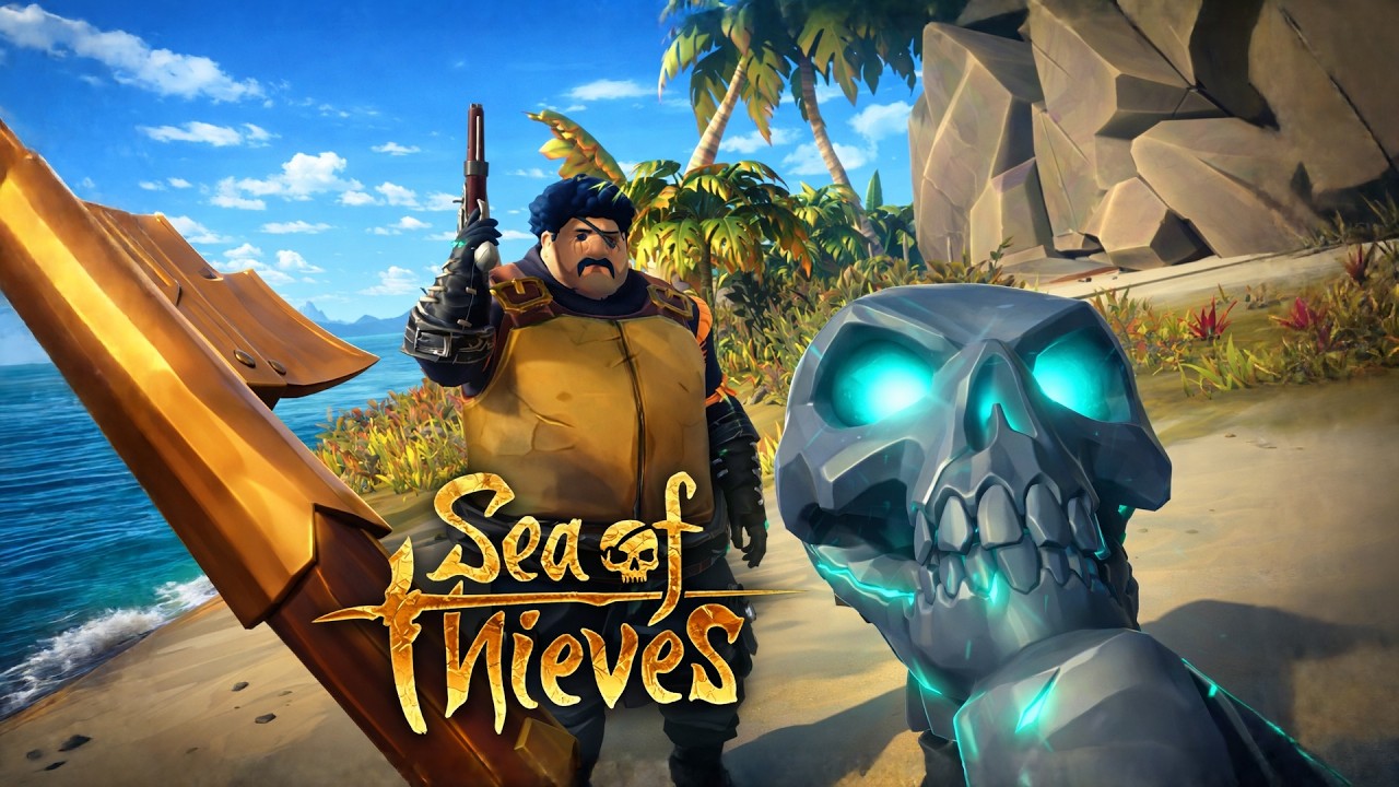 JAGAR 3 SKELETT-KAPTEN-PIRATER I SEA OF THIEVES med UFO