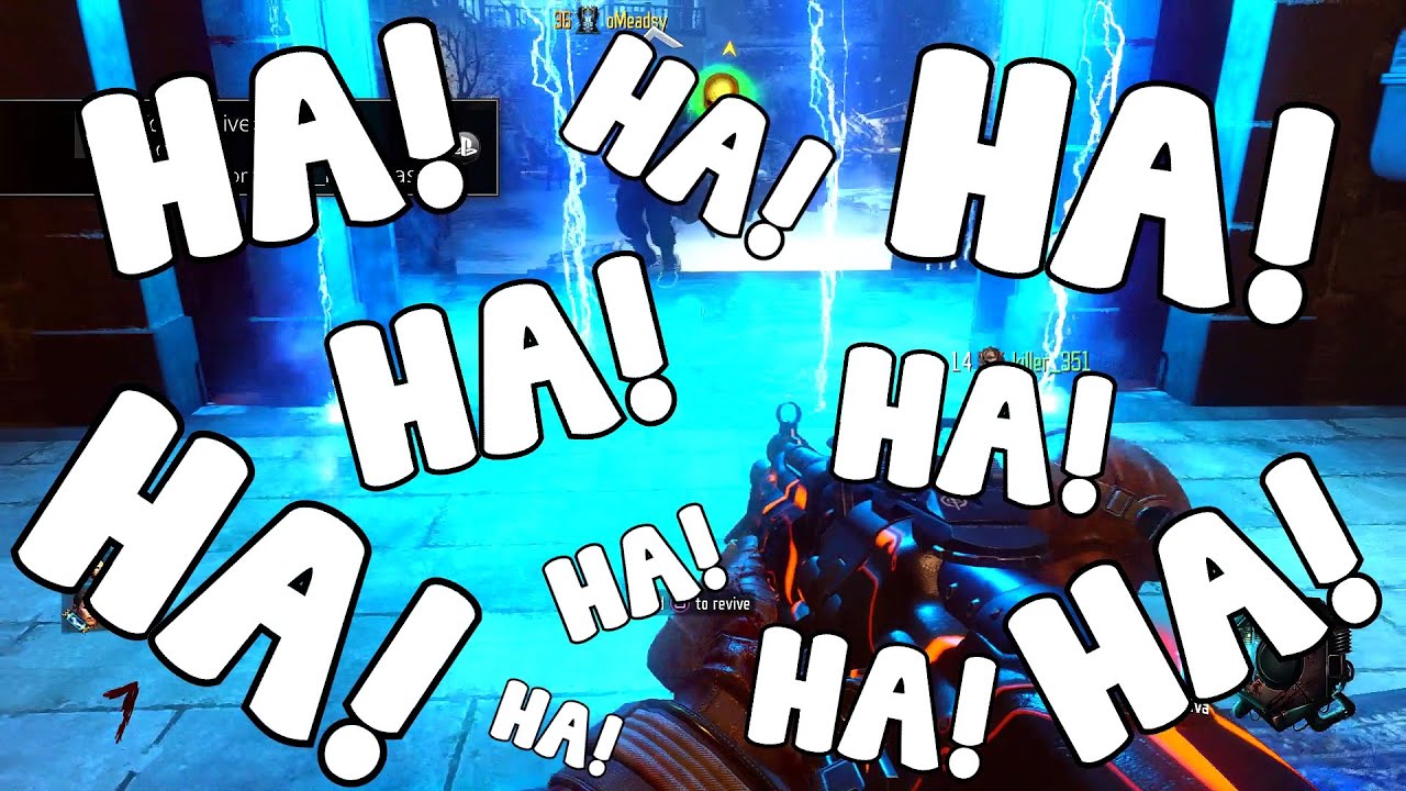 BO3 Зомби Der Eisendrache Trolling - Раздавливание ворот и троллинг луком!