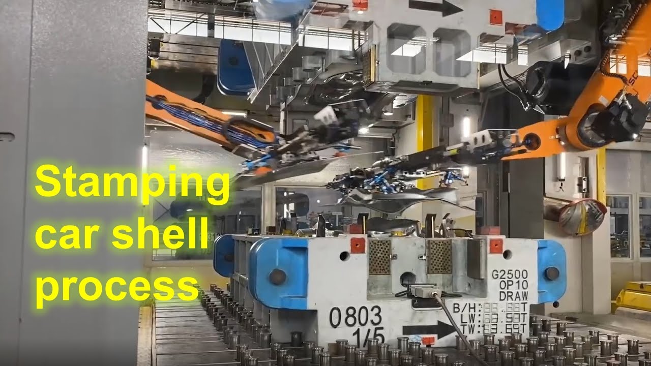 Amazing! Stamping Car Shell Process - Automatic Stamping Machine for Industrial Automobile Factory