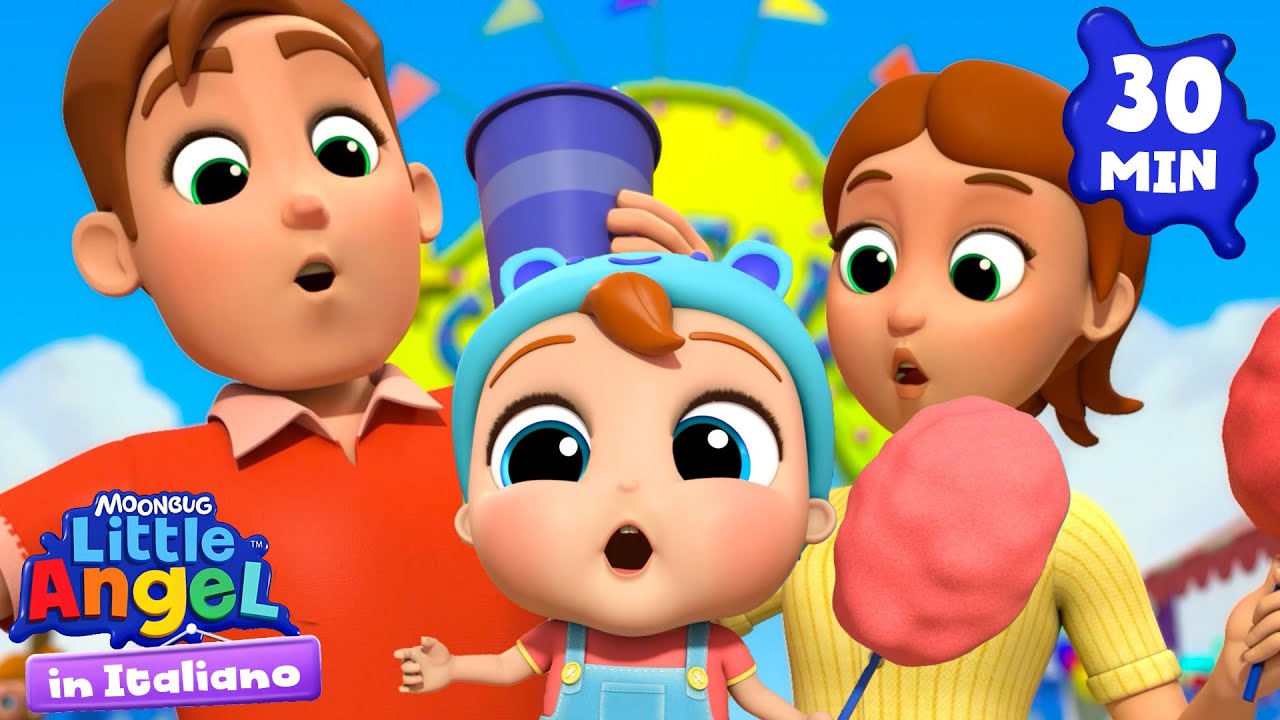 Giornata In Famiglia: Al Parco Insieme! | Little Angel Italiano | Cartoni Animati con Gianni Piccino