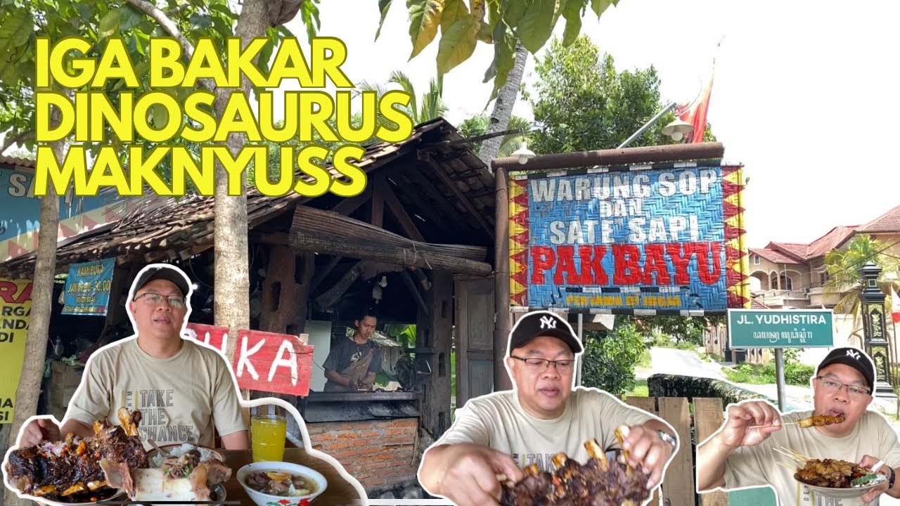IGA BAKAR JUMBO, SOP BALUNG GAJAH DAN SATE KOYOR MAKNYUUSS //PAK BAYU YOGYAKARTA//NASUTO STREET FOOD
