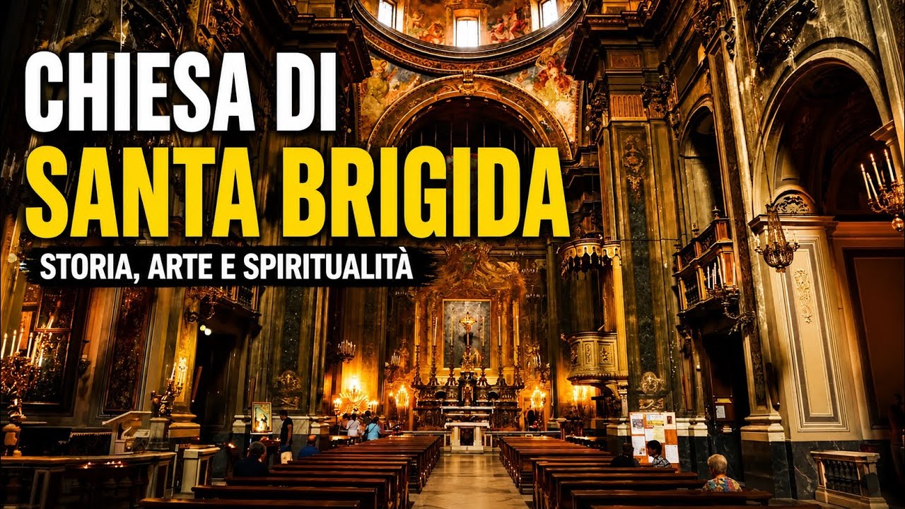 Chiesa di Santa Brigida nel centro storico di Napoli.