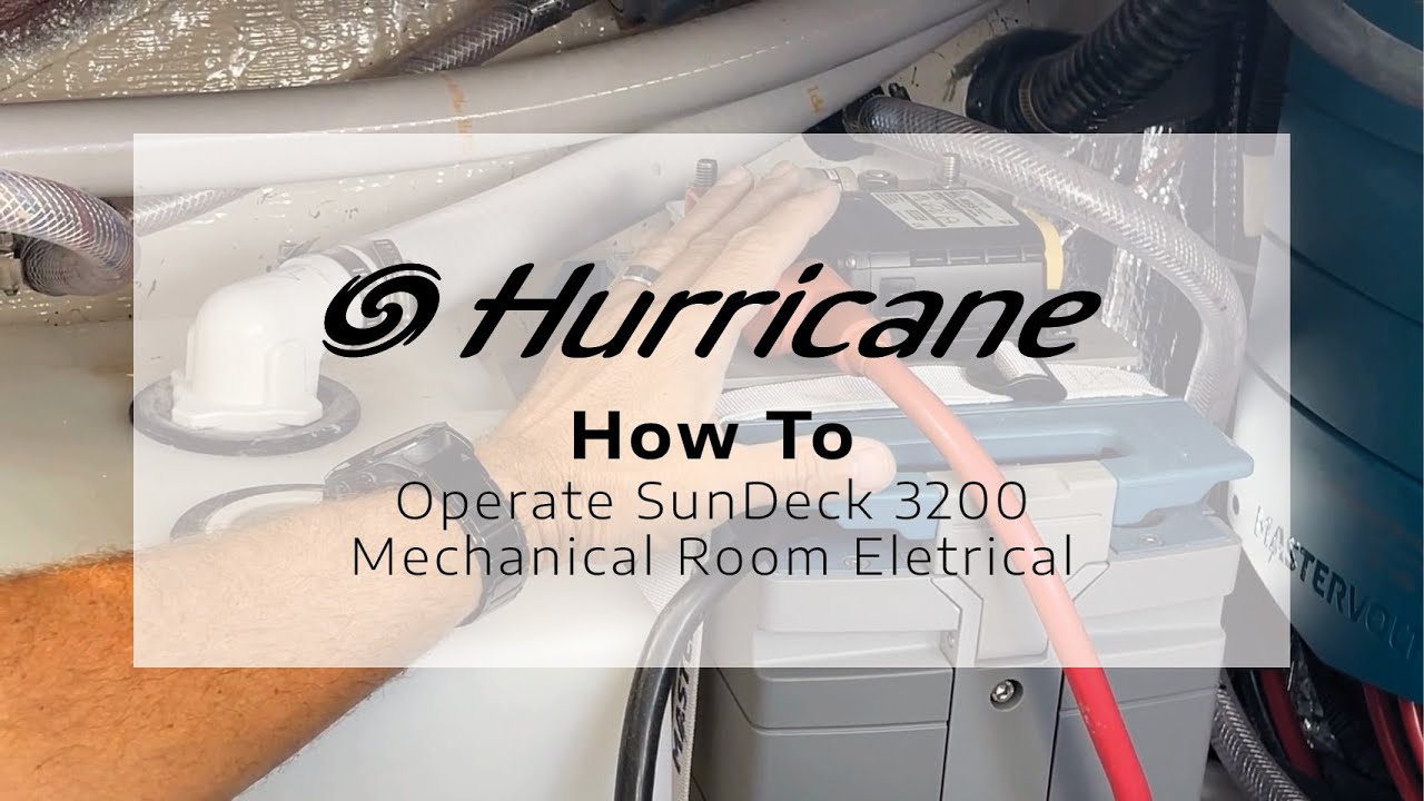 Hurricane Deck Boats | How To: SunDeck 3200 Mechanical Room Eletrical