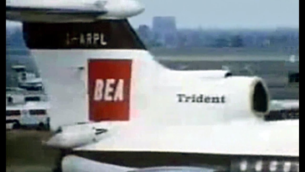 BEA Hawker Siddeley Trident 1C Promo Film - 1968