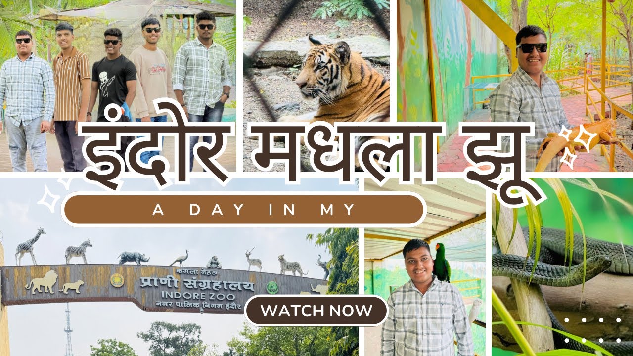 गेलो इंदौर झू ला Indore Zoo: Vlogging the Wild Side in Marathi #vlogger