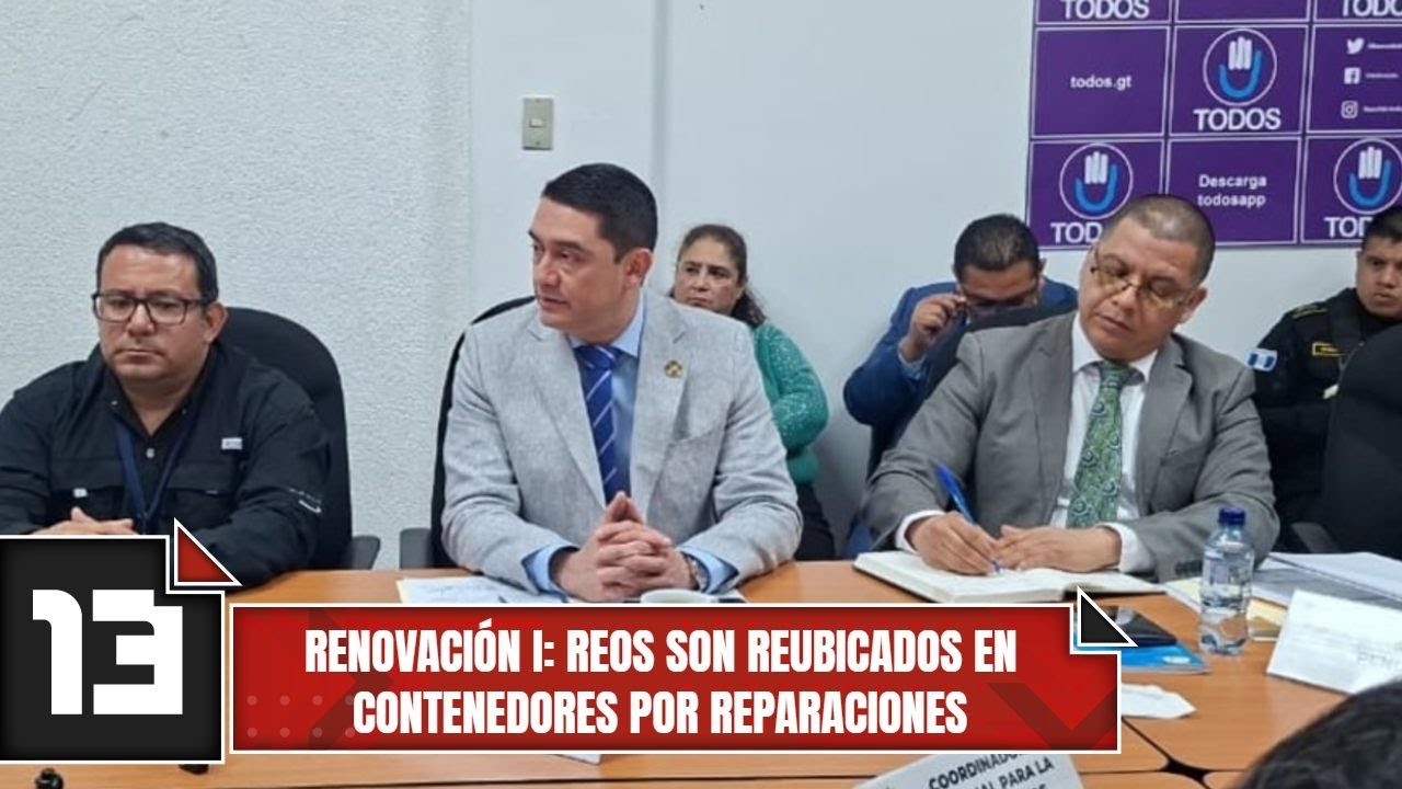 Renovación I: Reos son reubicados en contenedores por reparaciones