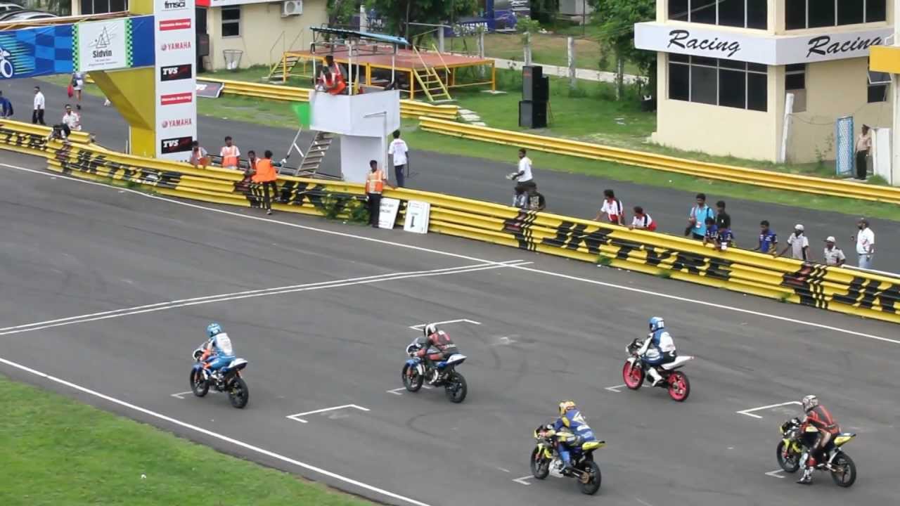 Bike race at MMSC track, Chennai