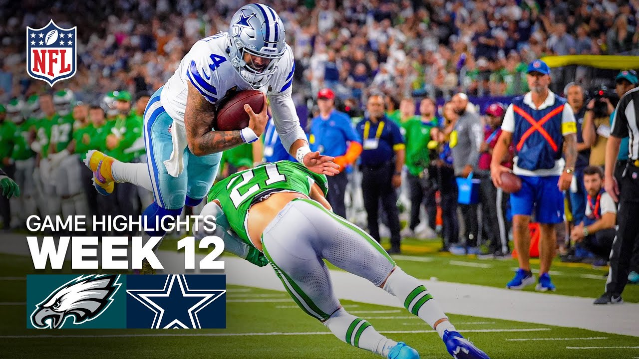Philadelphia Eagles vs Dallas Cowboys Game Highlights | 2025 NFL Season Week 12
