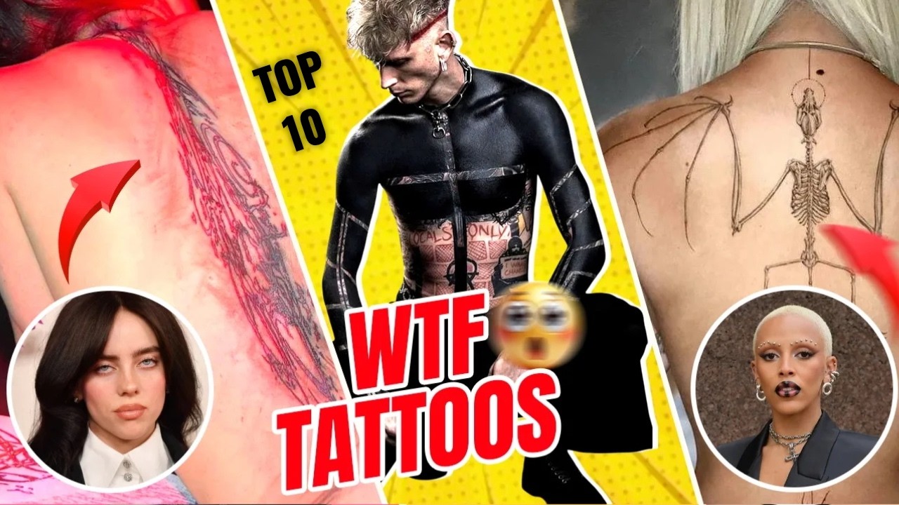Top 10 Craziest Celeb Tattoos of All Time!