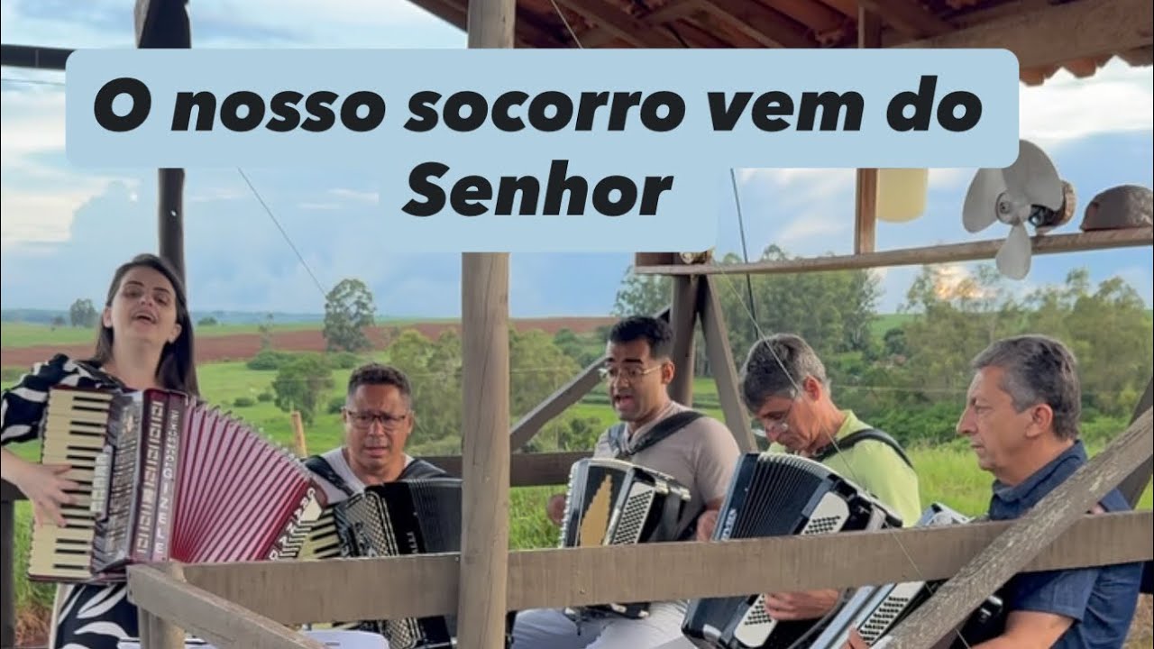 Cinco acordeons 🪗🔥 um dia maravilhoso, nosso socorro vem do Senhor que fez o céu e a terra.