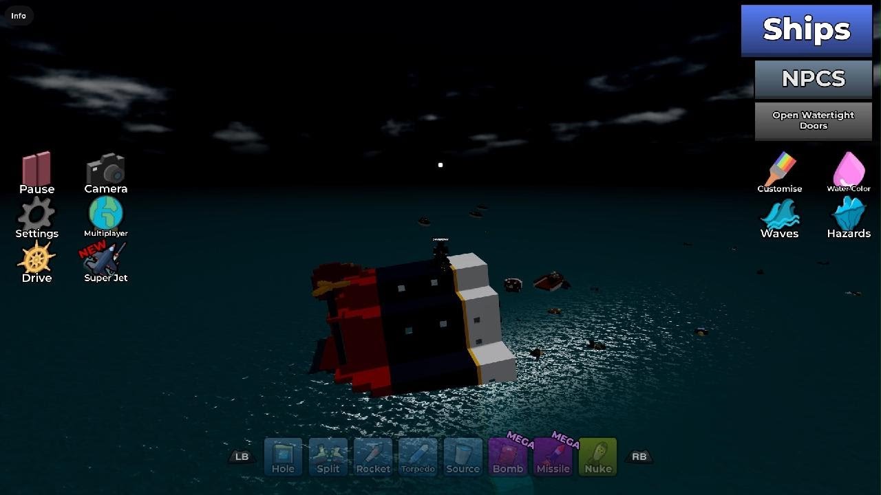 Roblox water physics play around