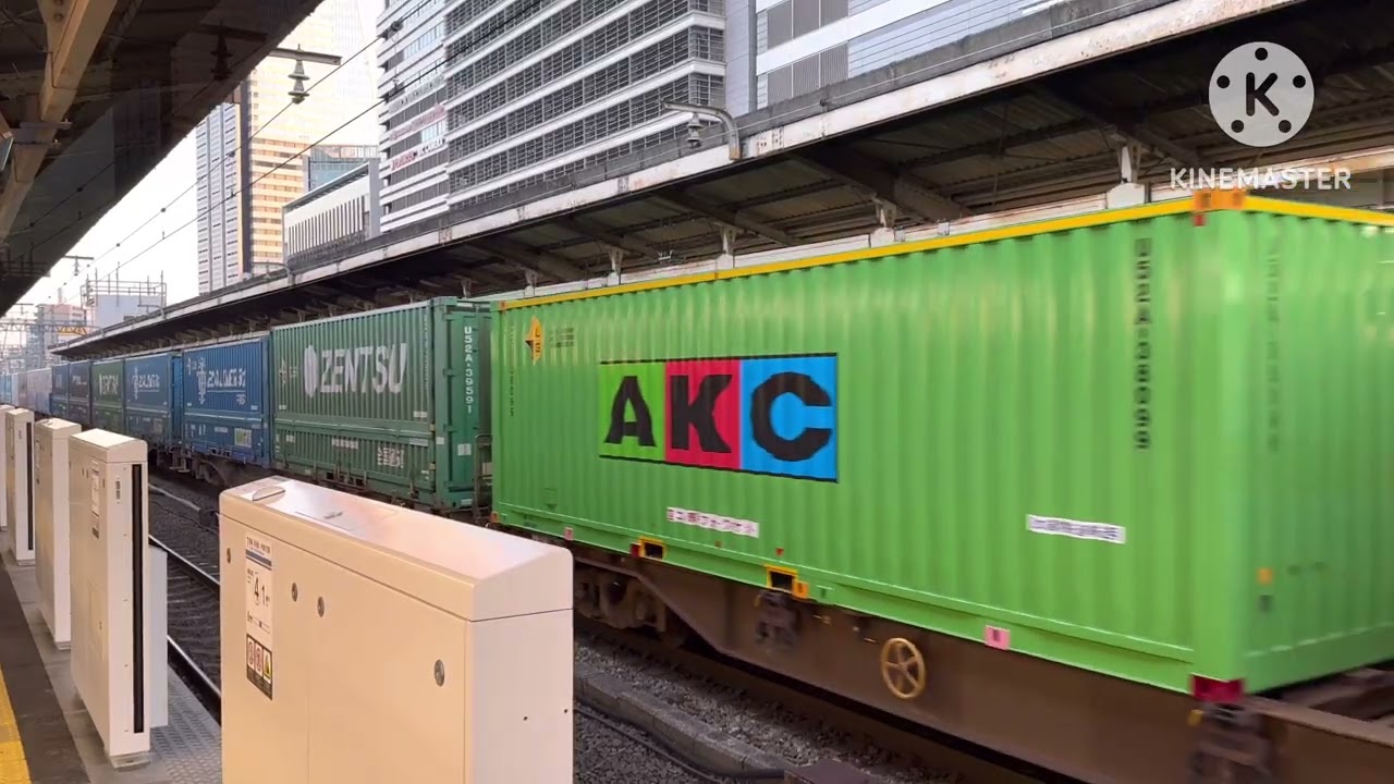 [貨物列車撮影記録] スーパーグリーンシャトルが名古屋駅で抑止！