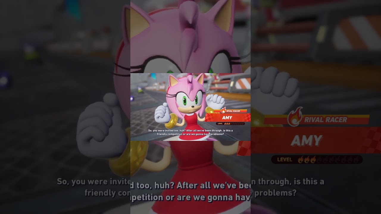 Взаимодействие Сейджа и Эми — Sonic Racing CrossWorlds 