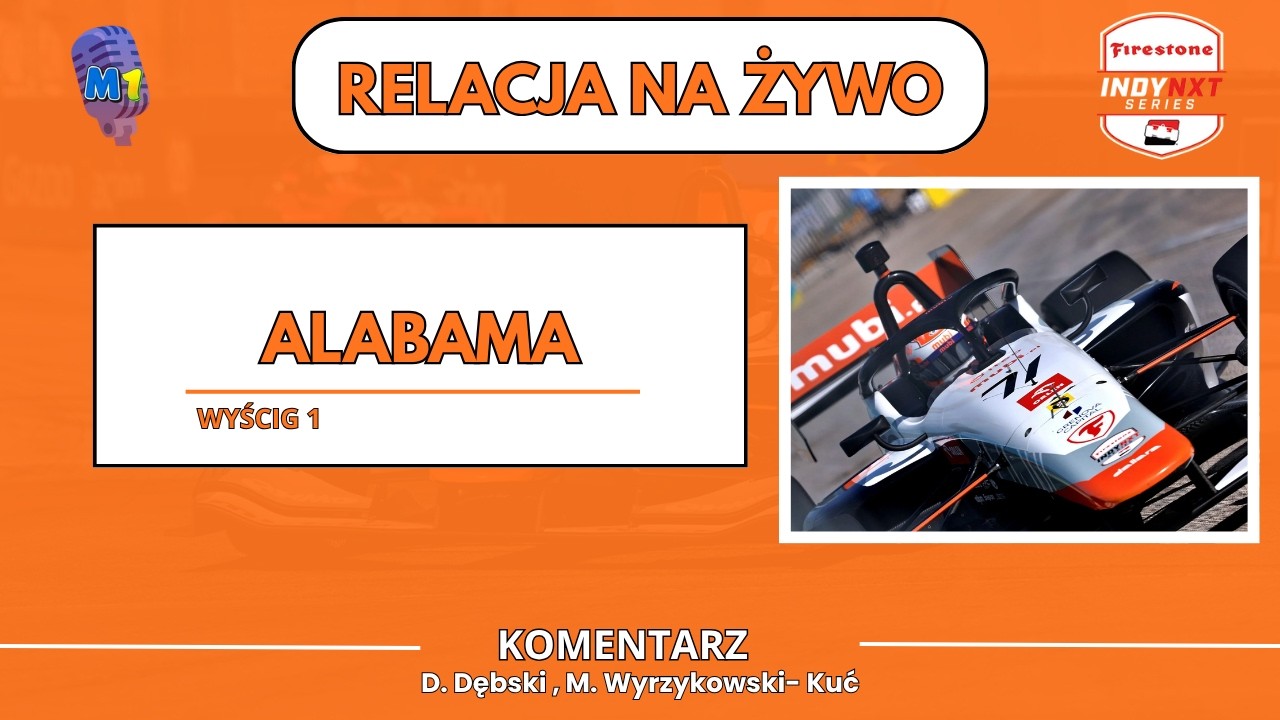 INDY NXT Grand Prix of Alabama - Wyścig |POLSKI KOMENTARZ LIVE | NA ŻYWO|